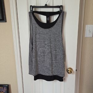 Champion Women's Black and Gray Tank Top